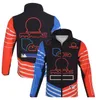 Zimowe motocykl jeździeckie ubranie rycerza męskie wyścigowe wyścigowe, ciepły płaszcz w swetrze