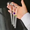 Groothandel Glas Kleur Ondersteuning Lange pot Bongs Olie Burner Glaspijpen Waterpijpen Rigs Rooking