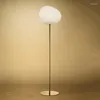 Golvlampor italiensk designer struts ägg kreativ oval skugga stativ lampa vardagsrum dekor vit/svart/guld bas sovrum lampor