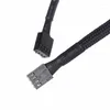 Datorkablar PC Cooler Fan Power Cable 1 Kvinna till 4 Male 4Pin Socket Hub Splitter för 3Pin4Pin PWM -kylning