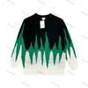 Bott Sweat Designer Sweat à capuche d'hiver Noir Vert Contraste Jacquard Casual Col Rond Pull Laine Hommes et Femmes Tricoté Chaud t-shirt Chemise Décontractée