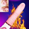 Zabawki seksu masażer 10 prędkości wibracy dla kobiet ogrzewający wibratory doustne wibracje Dildo żeńskie masturbacja masturbacja wibrator g-punkt g