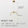 Pendant Lamps Gold Metal Chandelier Bedroom Bedside Modern Minimalist Luxury Lights Creative Dining Room Hanglampen Lighting EB50DD