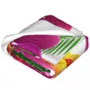 Одеяла Уникальное одеяло для семьи друзей цветочные орхидеи с птицами бабочки супер мягкие удобные для дома подарок