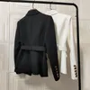 Blazer Abiti da donna Fabbrica Personalizza xury Qualità Stile classico Ufficio Bianco Nero Blazer tascabili da donna con Blet