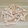 Party Favor 20/50/100PCS Personalise Mini Wooden Honey Coffee Teaspoon Customized Spoon Wedding Gift Kitchen Dessert Utensils