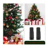 Weihnachtsdekorationen, 6 Stück, Weihnachtsbaum-Sockel, DIY-Dekorationszubehör, Schwarz