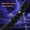 Articoli di bellezza Shock elettrico Plug anale Stimolatori della prostata Massaggiatore del punto G Butt Masturbatore femminile Bead Giocattoli erotici sexy per coppia