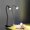 Bordslampor USB LED -skrivbordslampa med klipp flexibel ljus bok l￤sning studie kontor sovrum sovrum arbete barn hem nattljus ￶gon skydd