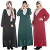 Etnische kleding Musulmane Femme Caftan Marocain Kaftan Dubai Abaya Turkije Moslim hijab lange jurk islam abayas jurken voor vrouwen gewaad