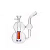 Mini Recycler Waterpijpen Waterpijp Bubbler Handrokende waterpijpen Dab Rig Oliebrander Bong voor droge kruiden met mannelijke glazen oliebrander, pijp en slang