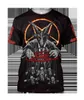 Satan Devil Magliette Uomo 3D Asciugatura rapida e vestibilità aderente Camicie a maniche corte con stampa completa Camicie unisex estive t-shirt moda Abbigliamento da uomo