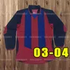Långärmad retro Barcelona Soccer Jerseys Barca Xavi Ronaldinho Ronaldo Guardiola Iniesta Finals Classic Football Shirts 03 04 05 06 07 08 09 10 11 12 91 92 14 15 15