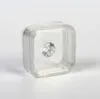 55x55mm Transparent Floating Display Case Earring Gems Ring Smyckesupph￤ngning F￶rpackning Box Pet Membrane Stand Holder FY5540 SS1226