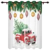 Tenda Natale Camion Albero Tende per finestre Soggiorno Arredamento di lusso Camera da letto Cucina Tende per finestre