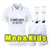 Benzema Soccer Jerseys 22 23 مشجعًا نسخة لاعب كرة قدم فيني Jr Modric Rodrygo Rudiger Men 2022 2023 Camavinga casemiro Real Madrids Men Kids Clow مجموعة 3XL 4XL