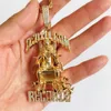 Hip Hop Large Death Row Records Netlace 5A Zircon 18k Plated Gold Plated