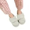 Slippers Cotton Knit Ladies' Terry Lining Loafer Lightweights Espadrille House Shoes Adjustable Size Autumn Four Season