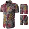 Mens Beach Designer Tracksuits Summer 20ss Fashion Beach Seaside Holiday Shirts Shorts Sets Mens 2023 Luxury Designer Sets Outfits