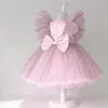 Baby Girl Tutu Party Gown Sequin Girls Dresses for Wedding 1- 5 Years Birthday Kids Clothes Princess Tulle Children Costume