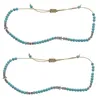 Anklets 2x Boheemse sterrenstenen voor vrouwen Vintage geweven touw hanger Bracelet op been Anklet Beach enkeljuwelen