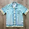 Koszula męska Koszule na co dzień Kobiety Top Tees 2023ss Sky Blue Odzież
