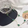 Ny stildesigner kvinnors halsband chokerkedja 18k guldpläterad rostfritt stål halsband sju blommor hänge bröllop smycken ac250z