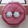 Stud Earrings 2022 Trendy Six Corners Silver Color Korean Women Party Gift Jewelry Bulk Sell Christmas E5493