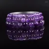 Bracelets de liaison mode Amethystes Bracelet Bracelet ￠ la main Crystal Mica Stone Reiki Energy Luxury Fine Boho Boho pour femmes Saint Valentin