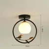 Luzes de teto Nórdico Barra de corredor nórdico LED Bolcony Bird Bird Light Kids Room Lighting Lighting E27