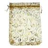 Jewelry Pouches 100pcs/set Organza Bags 7x9cm/9x12cm/13x18cm Packaging Wedding Christmas Gift Candy Bag