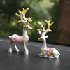 Interior Decorations Car Gadgets Deer Interiors Furnishing Articles Center Console Ornament Crafts For Decoration