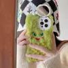 Little Monster harige telefoonhoesjes voor iPhone 14 Pro Max opvouwbare spiegelcamera Len Protector Mobiele telefooncovers