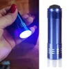 Taşınabilir Tırnak Jel Maskesi Hızlı Kurutma Tırnak Kurutucu Mini 9 LED Işıklar El Flashlight UV Lamba Manikür Aracı