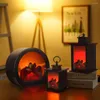 Table Lamps Fireplace Lantern Lamp USB Battery Powered Decorative LED Light For Garden
