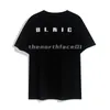 Marque de mode de luxe Hommes T-shirt Bande Caractère Imprimer À Manches Courtes Col Rond D'été Lâche T-Shirt Top Noir