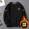 Men Sweatshirt Franse haan Autumn en winterronde ronde nek trui plus size bedrukte pullover jas katoen los