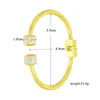 Bangle vender design clássico 3 cores manguito bola dupla com pedra de cristal pulseiras de moda pulseiras de aço inoxidável para
