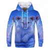 Heren Hoodies Tiger Face Men 3D Print Dier Sudaderas Hombre Leopard Domineering Pullovers Cool Hoodie Casual Sweatshirt