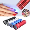 Portable Nail Gel Mask Fast Drying Nail Dryer Mini 9 LED Lights Flashlight UV Lamp Manicure Tool