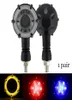 Twocolor Modification Round Motorcycle Turn Signal Light Sequence Flasher Accessories LED Strips6139787