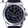 ForSining Luxury Moon Phase Design Shanghai Movement Fashion Casual Wear Automatic Watch Scale Dial Mens Watch Top Brand Luxury1953