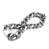 Chains Exaggerated Extra-coarse 32mm Stainless Steel Silver Color Top Quality Cuban Large Pet Dog Chain Necklace Pitbull Collars Choker