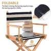 Chair Covers 1/2Set Directors Chairs Replacement Canvas Cover Casual Seat Kit For Cross Folding Home Outdoor Garden Replace