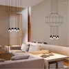 Lampes suspendues Salon moderne Décoration Intérieur Lumière LED avec long câble Lustres Nordique Décor à la maison Lustre de plafond