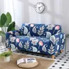 Chair Covers Blue Plaid Sofa Cover Leather Slipcover Protective Case 1/2/3/4-seat Stretchable Couch Drop 2022