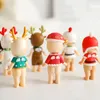 Festive Supplies Christmas Decoration Tools Angel Doll Cake Topper Antlers Table Dress Up Ffigure Shiny Star Insert Plug Party Ornaments