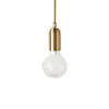 Lampy wiszące żyrandol nowoczesny szklany złoto 110 V dla baru lampa dekoracyjna lampa salonowa na poddaszu sufit wiszący lekka sztuka