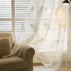 Perde Avrupa tarzı Modern Minimalist Beyaz Tüy Işık Lüks İşlemeli Perdeler Oturma Odası Yatak Odası Çalışması