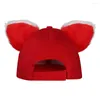 Party Supplies Turning Cos Red Panda Cosplay Hat Cap Halloween Carnival Costume Accessories